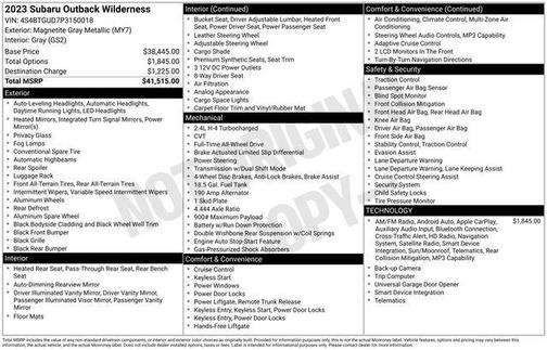 2023 Subaru Outback Wilderness