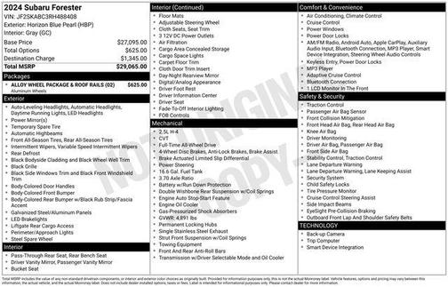 2024 Subaru Forester 