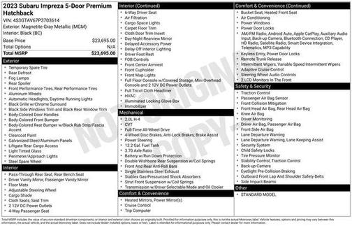 2023 Subaru Impreza Premium