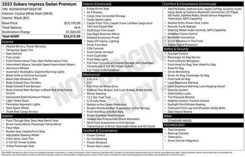 2023 Subaru Impreza Premium