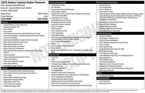 2023 Subaru Impreza Premium