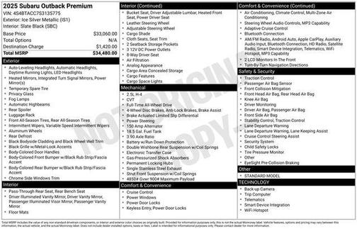2025 Subaru Outback Premium