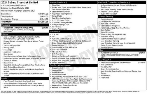 2024 Subaru Crosstrek Limited