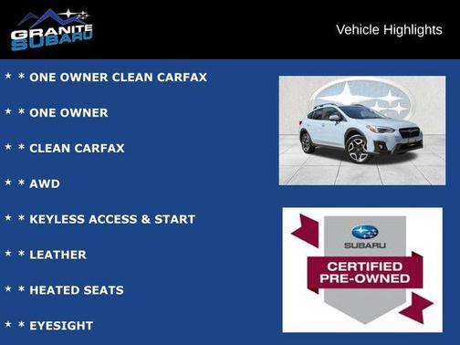 2019 Subaru Crosstrek 2.0i Limited