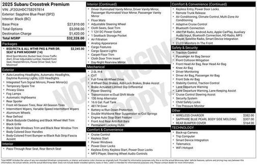 2025 Subaru Crosstrek Premium