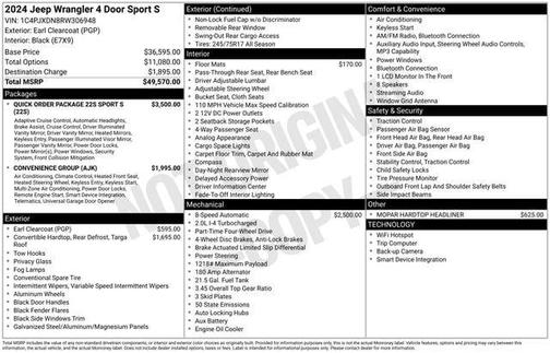 2024 Jeep Wrangler Sport