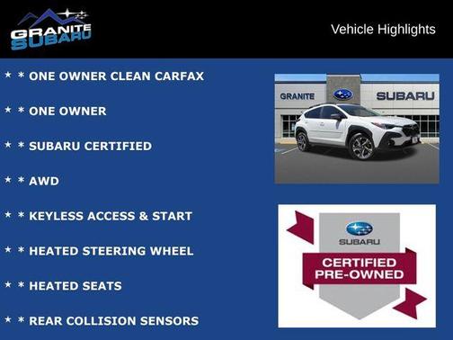 Crystal White Pearl 2025 Subaru Crosstrek Premium