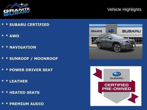Magnetite Gray Metallic 2025 Subaru Forester Hybrid Limited