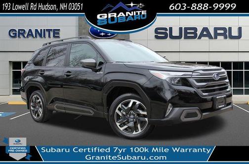 Crystal Black Silica 2025 Subaru Forester Hybrid Limited