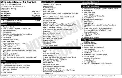 2015 Subaru Forester 2.5i Premium