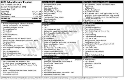 2025 Subaru Forester Premium