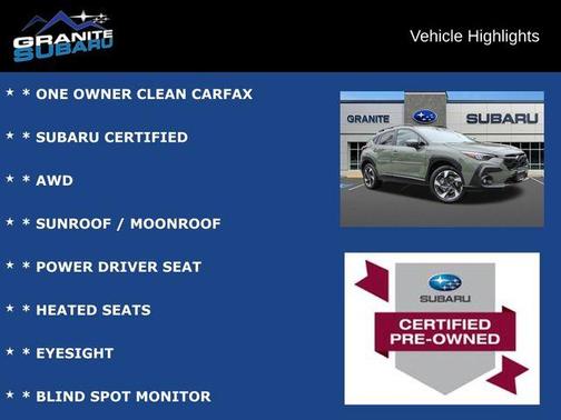 Alpine Green 2025 Subaru Crosstrek Limited