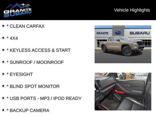 2023 Nissan Frontier PRO-4X