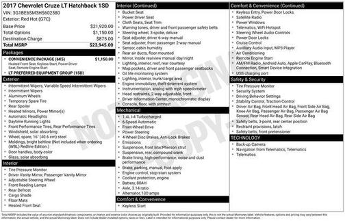 2017 Chevrolet Cruze LT