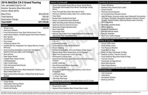 2016 Mazda CX-3 Grand Touring