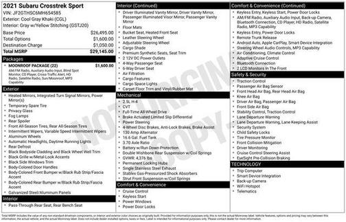 2021 Subaru Crosstrek Sport