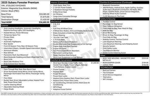 2025 Subaru Forester Premium
