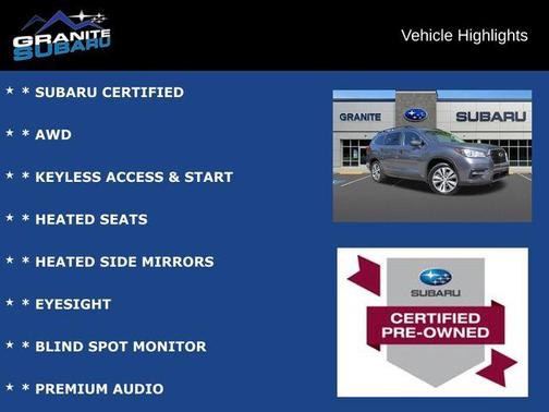 Magnetite Gray Metallic 2021 Subaru Ascent Premium 8-Passenger