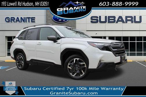Crystal White Pearl 2025 Subaru Forester Hybrid