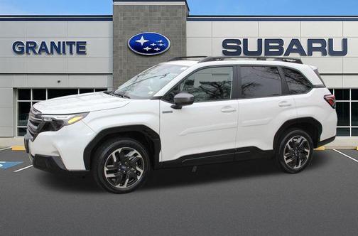 Crystal White Pearl 2025 Subaru Forester Hybrid