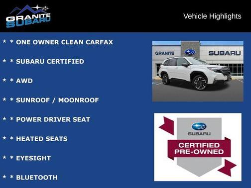 Crystal White Pearl 2025 Subaru Forester Hybrid