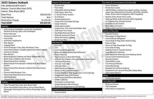 2023 Subaru Outback Base (CVT)