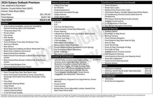 2024 Subaru Outback Premium