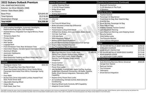 2022 Subaru Outback Premium