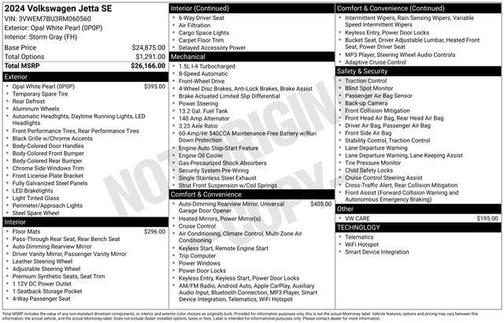 2024 Volkswagen Jetta 1.5T SE