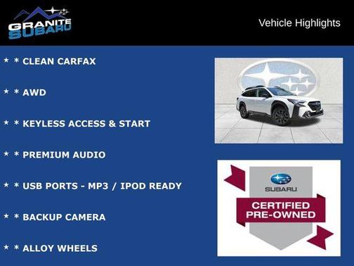 2023 Subaru Outback Onyx Edition