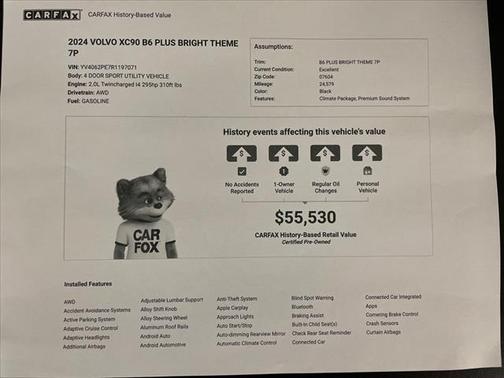 2024 Volvo XC90 B6 Plus Bright Theme 7-Seater