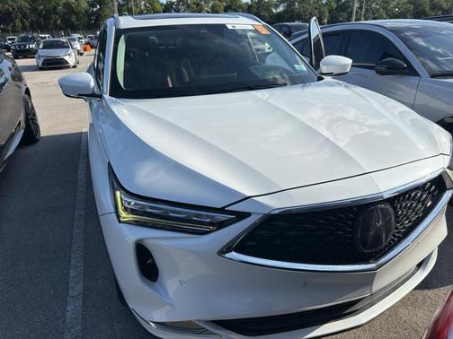 Platinum White Pearl 2022 Acura MDX Advance Package