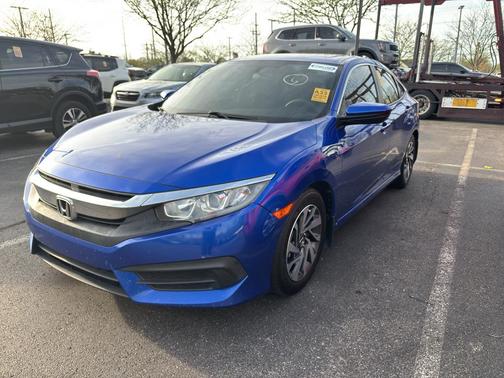 Aegean Blue Metallic 2017 Honda Civic EX