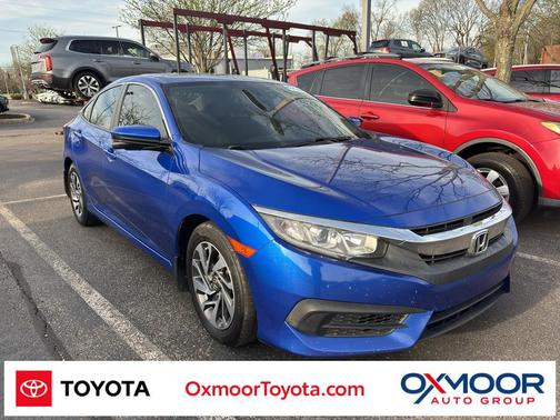 Aegean Blue Metallic 2017 Honda Civic EX