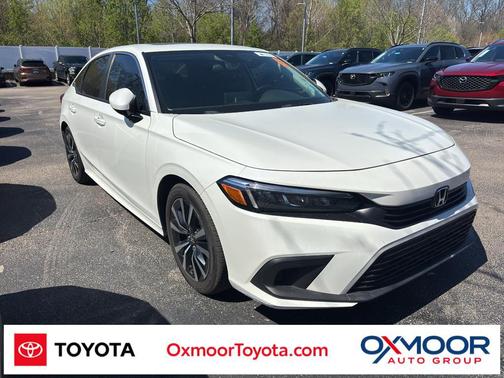 Platinum White Pearl 2023 Honda Civic EX