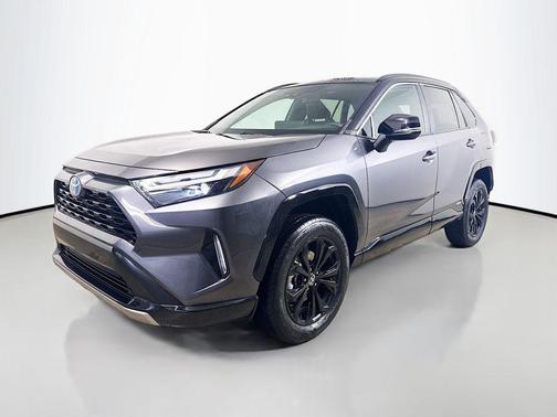 Magnetic Gray Metallic/Midnight Black Metallic 2023 Toyota RAV4 Hybrid SE