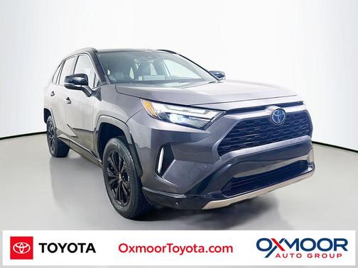 Magnetic Gray Metallic/Midnight Black Metallic 2023 Toyota RAV4 Hybrid SE