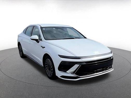 Serenity White 2025 Hyundai SONATA Hybrid SE