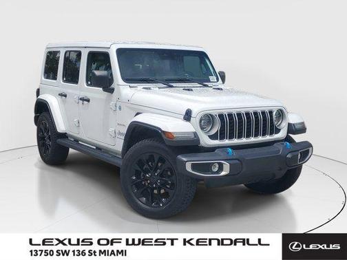 Bright White Clearcoat 2024 Jeep Wrangler 4xe Sahara