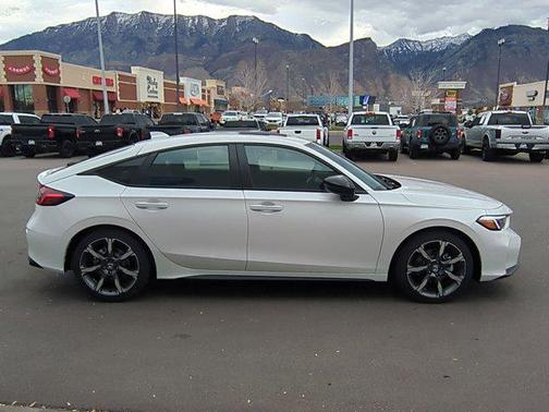 Platinum White Pearl 2026 Honda Civic Hybrid Sport Touring