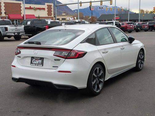 Platinum White Pearl 2026 Honda Civic Hybrid Sport Touring
