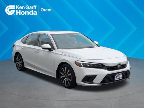 Platinum White Pearl 2023 Honda Civic EX