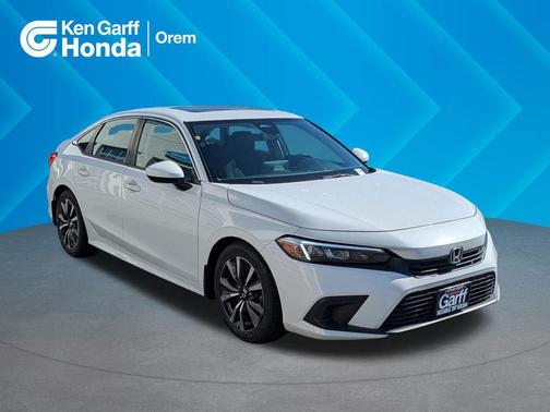 Platinum White Pearl 2023 Honda Civic EX