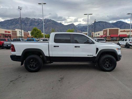 Bright White Clearcoat 2025 RAM 1500 RHO Crew Cab 4x4 5'7' Box