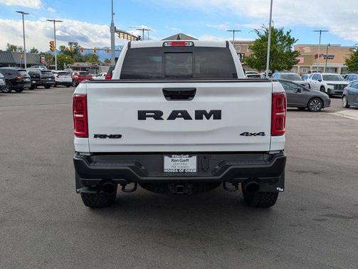 Bright White Clearcoat 2025 RAM 1500 RHO Crew Cab 4x4 5'7' Box