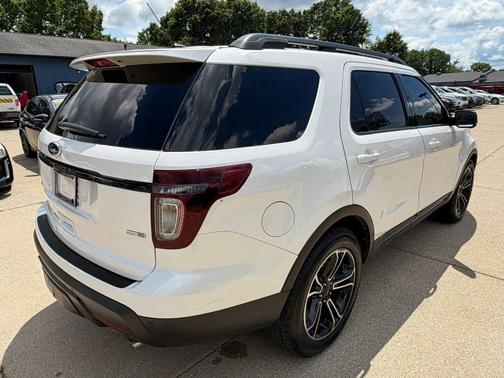 White Platinum Metallic Tri-Coat 2015 Ford Explorer Sport