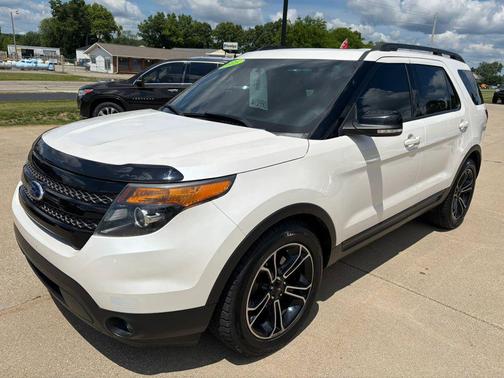 White Platinum Metallic Tri-Coat 2015 Ford Explorer Sport