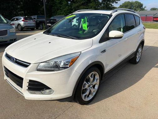 White Platinum Tricoat 2014 Ford Escape Titanium