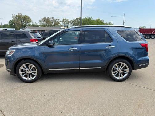 Blue Metallic 2018 Ford Explorer Limited