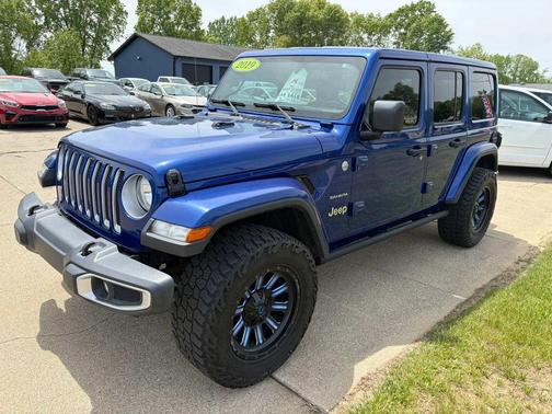 Ocean Blue Metallic Clearcoat 2019 Jeep Wrangler Unlimited Sahara